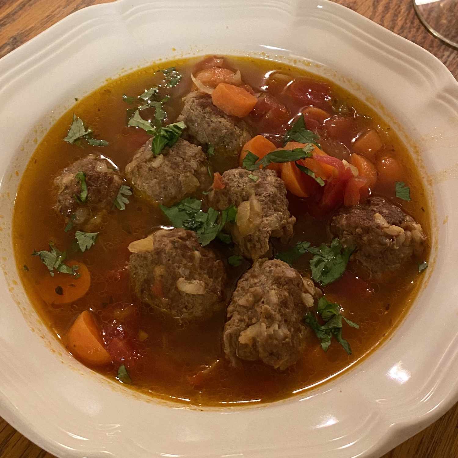 Spicy Meatball Soup