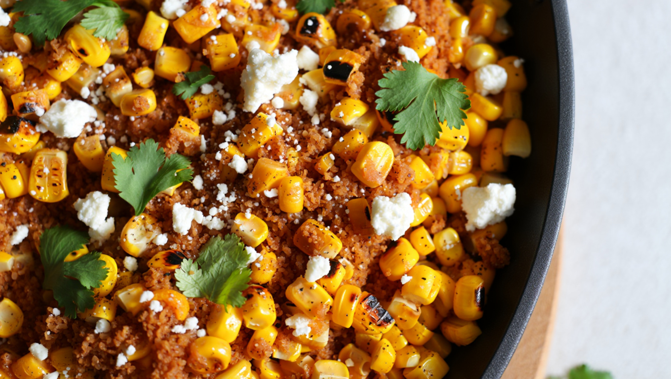 Spicy Mexican Charred Corn