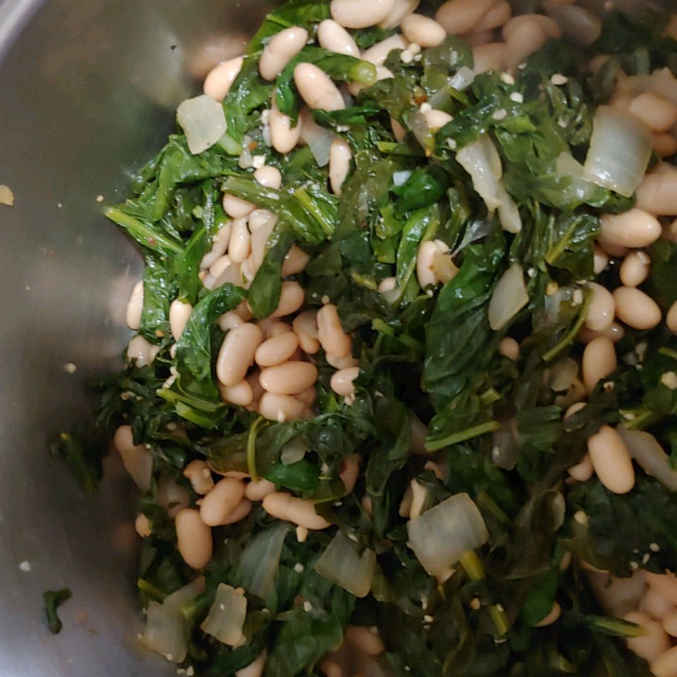 Spicy Mustard Greens and Beans