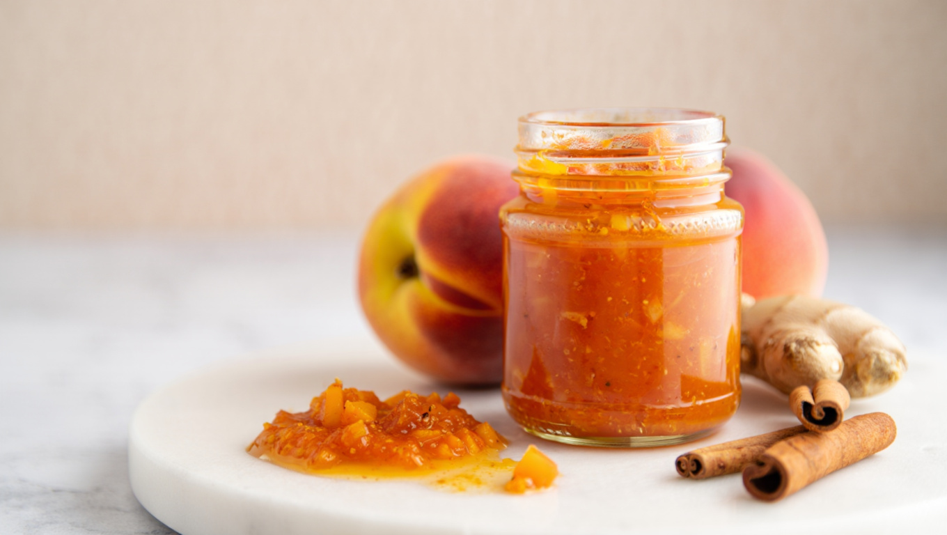 Spicy Peach Chutney
