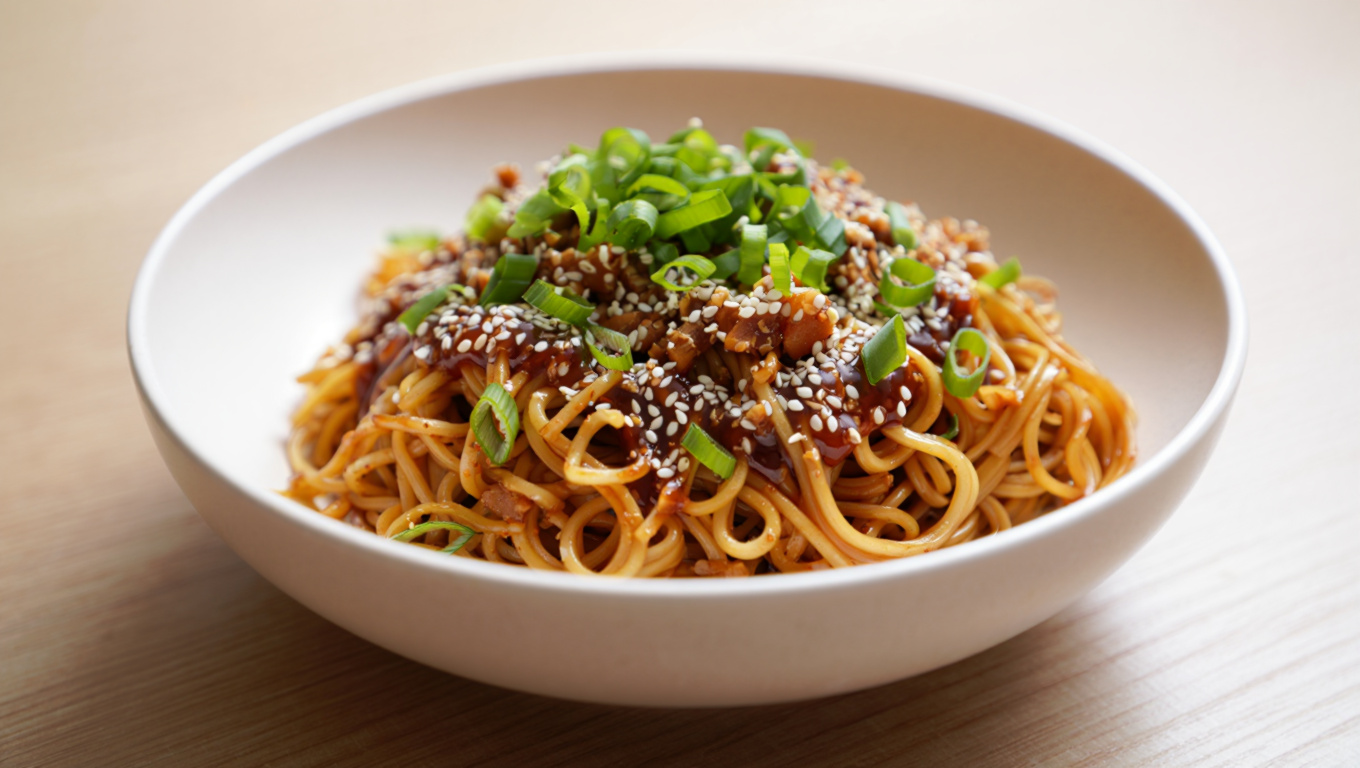 Spicy Peanut Sesame Noodles