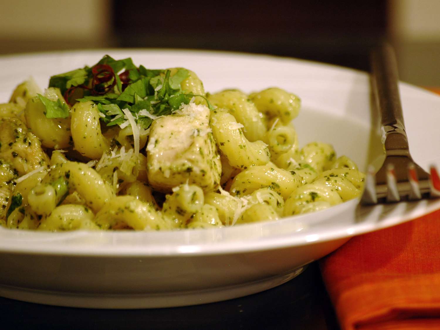 Spicy Pesto Chicken Pasta