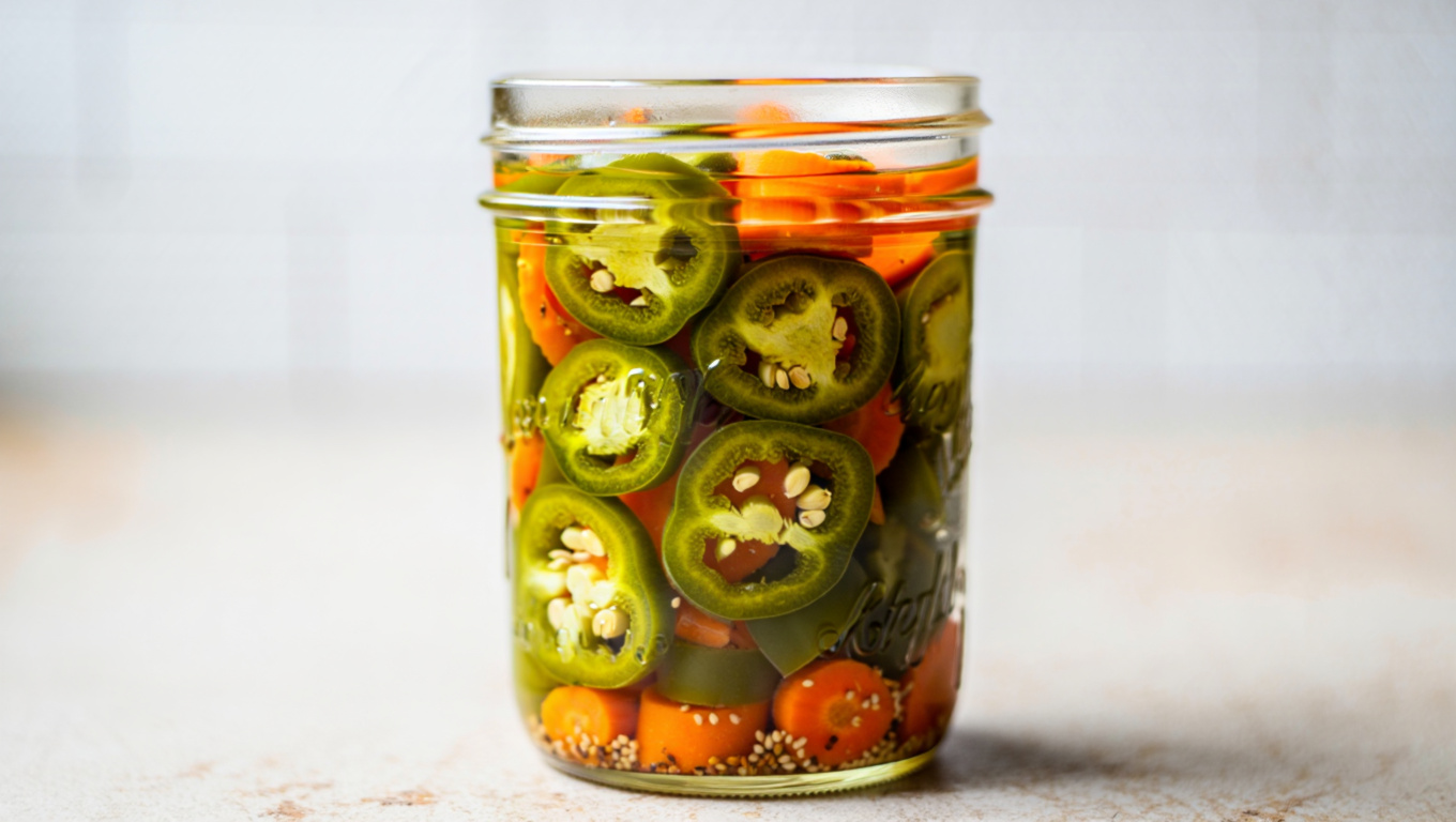 Spicy Pickled Jalapeños and Carrots