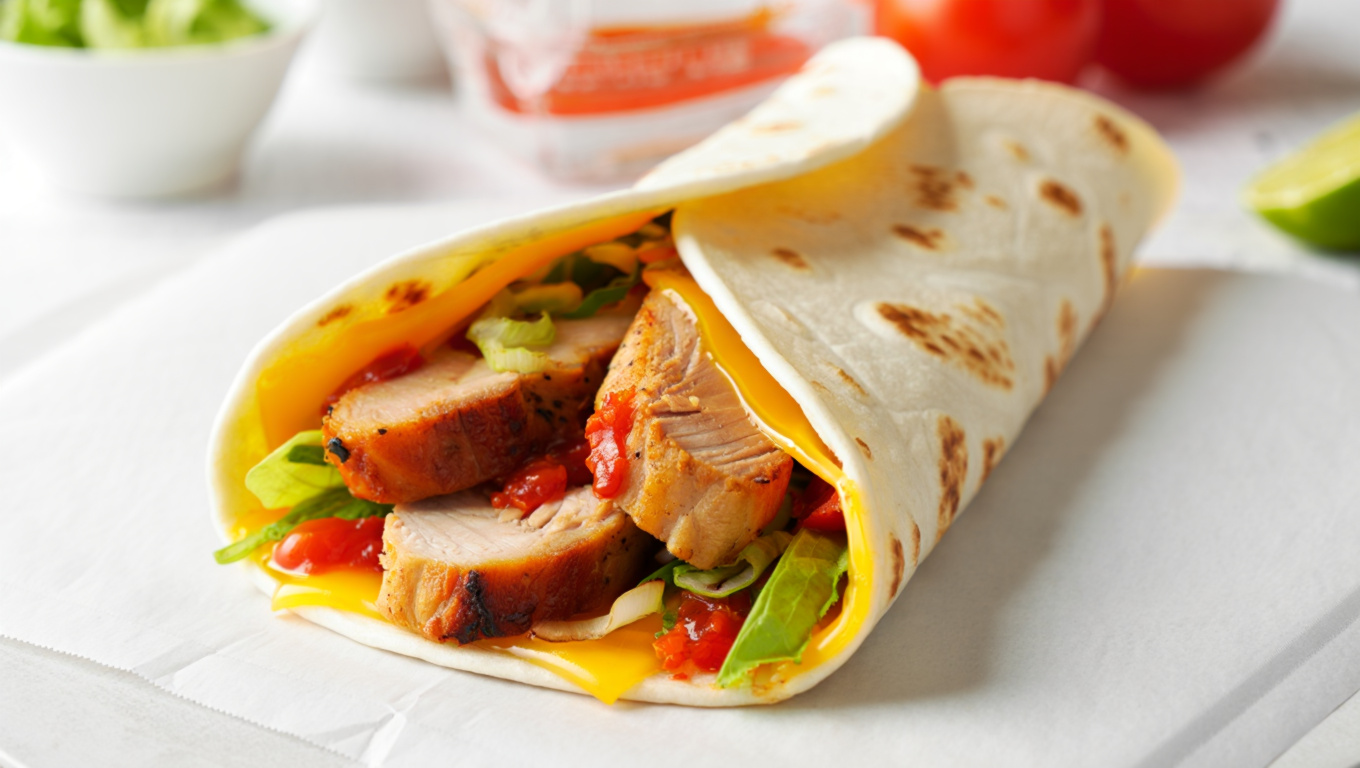 Spicy Pork Wrap