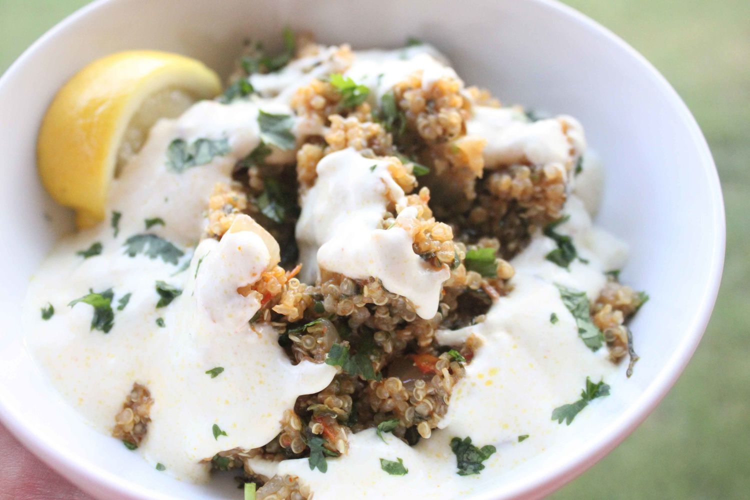 Spicy Quinoa Spinach Pilaf