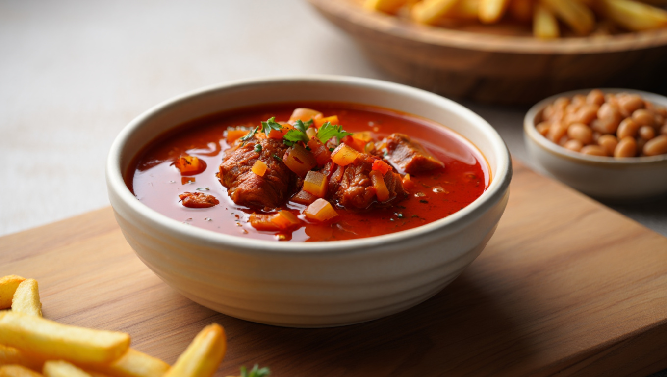 Spicy Red Chile Stew with Beef or Pork