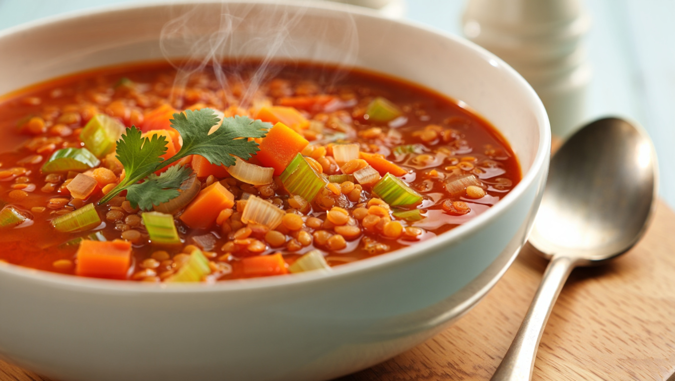Spicy Red Lentil Soup