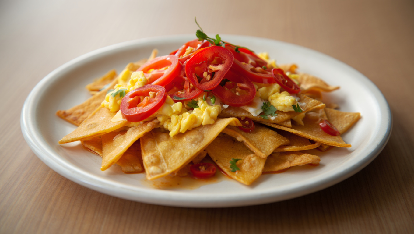 Spicy Salsa Chilaquiles