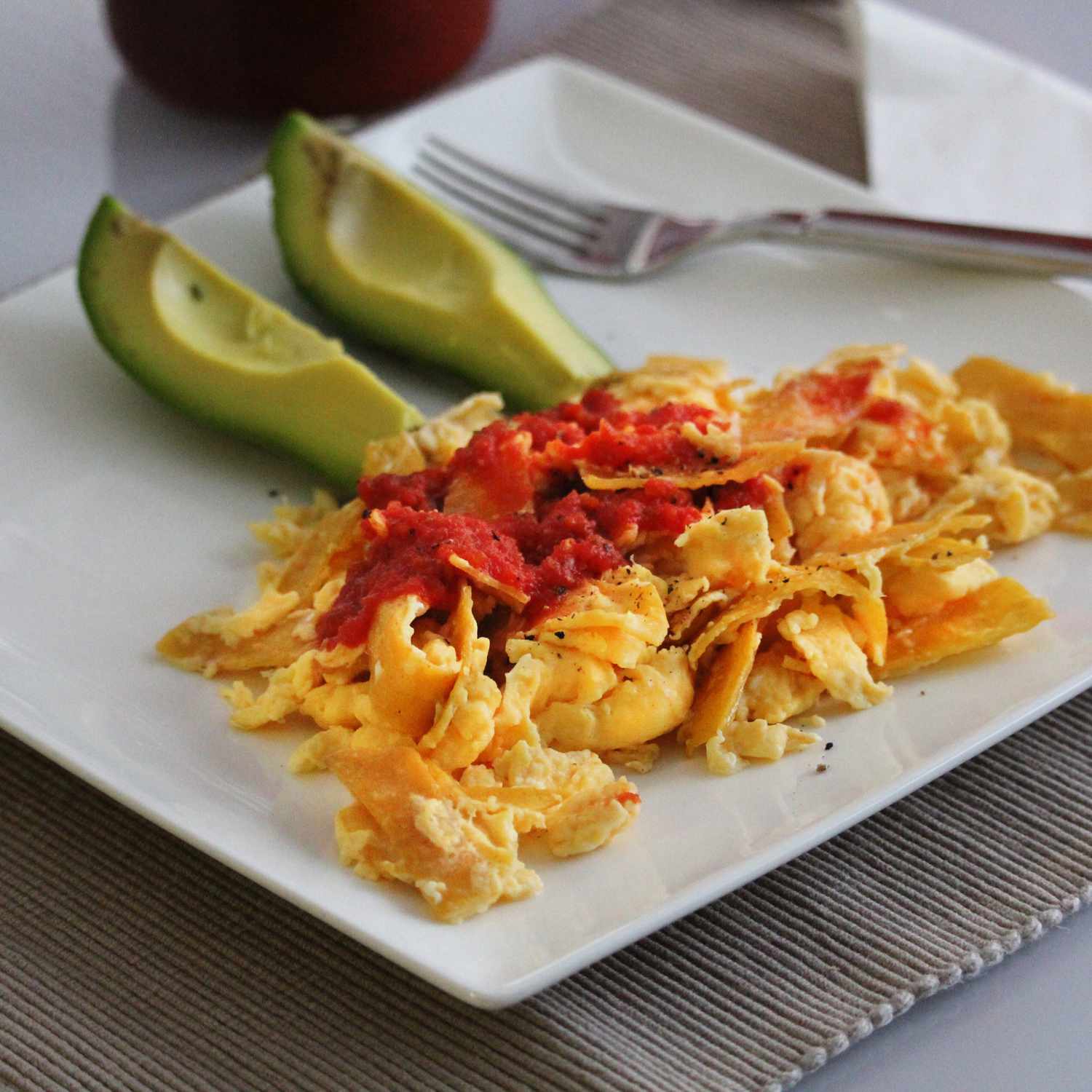 Spicy Salsa Chilaquiles