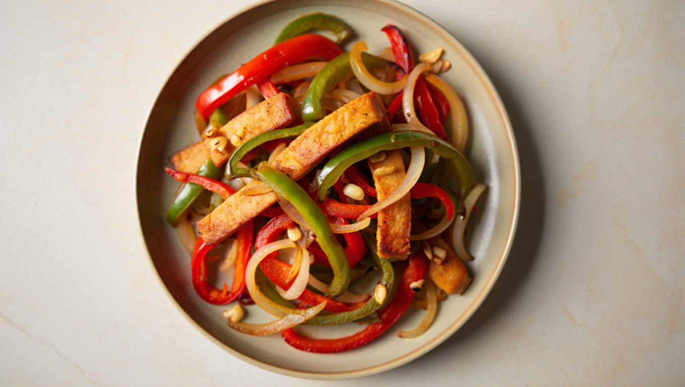 Spicy Seitan Fajitas