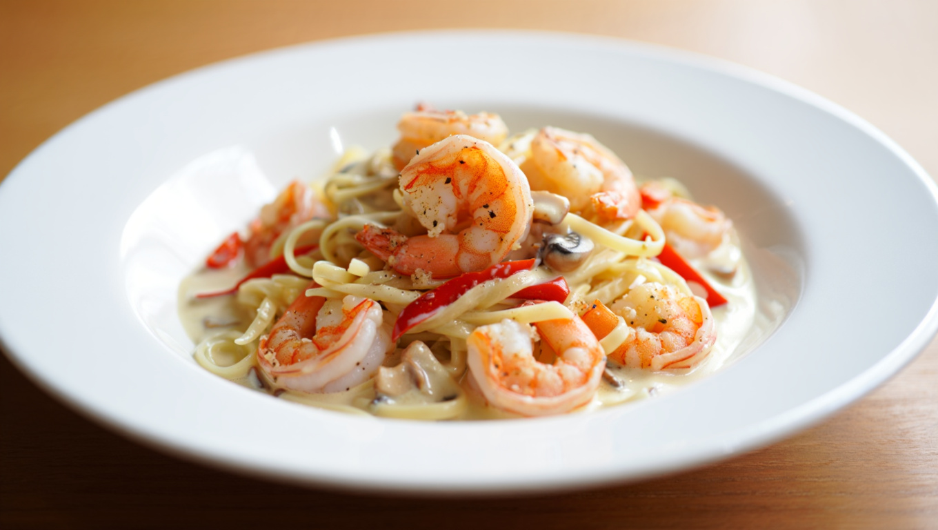 Spicy Shrimp Alfredo