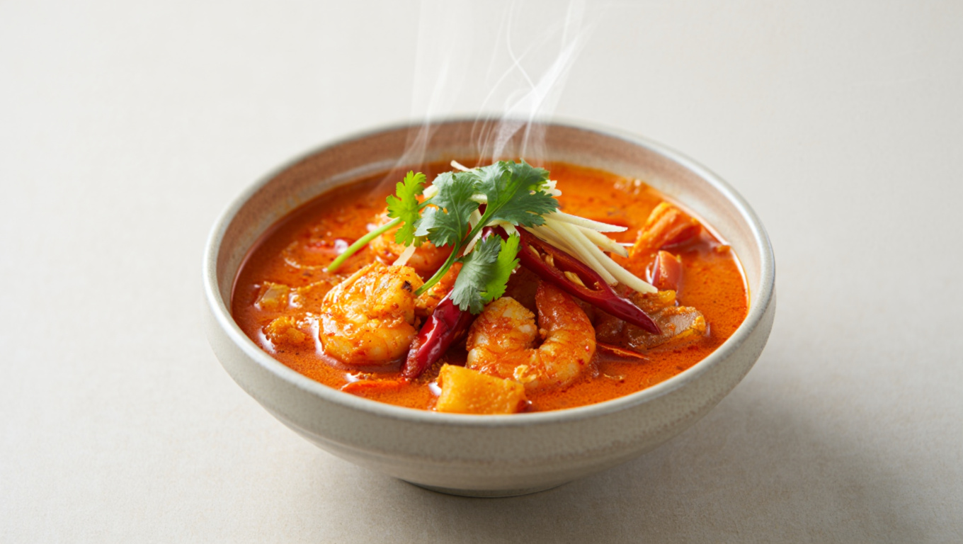 Spicy Singapore Shrimp Curry