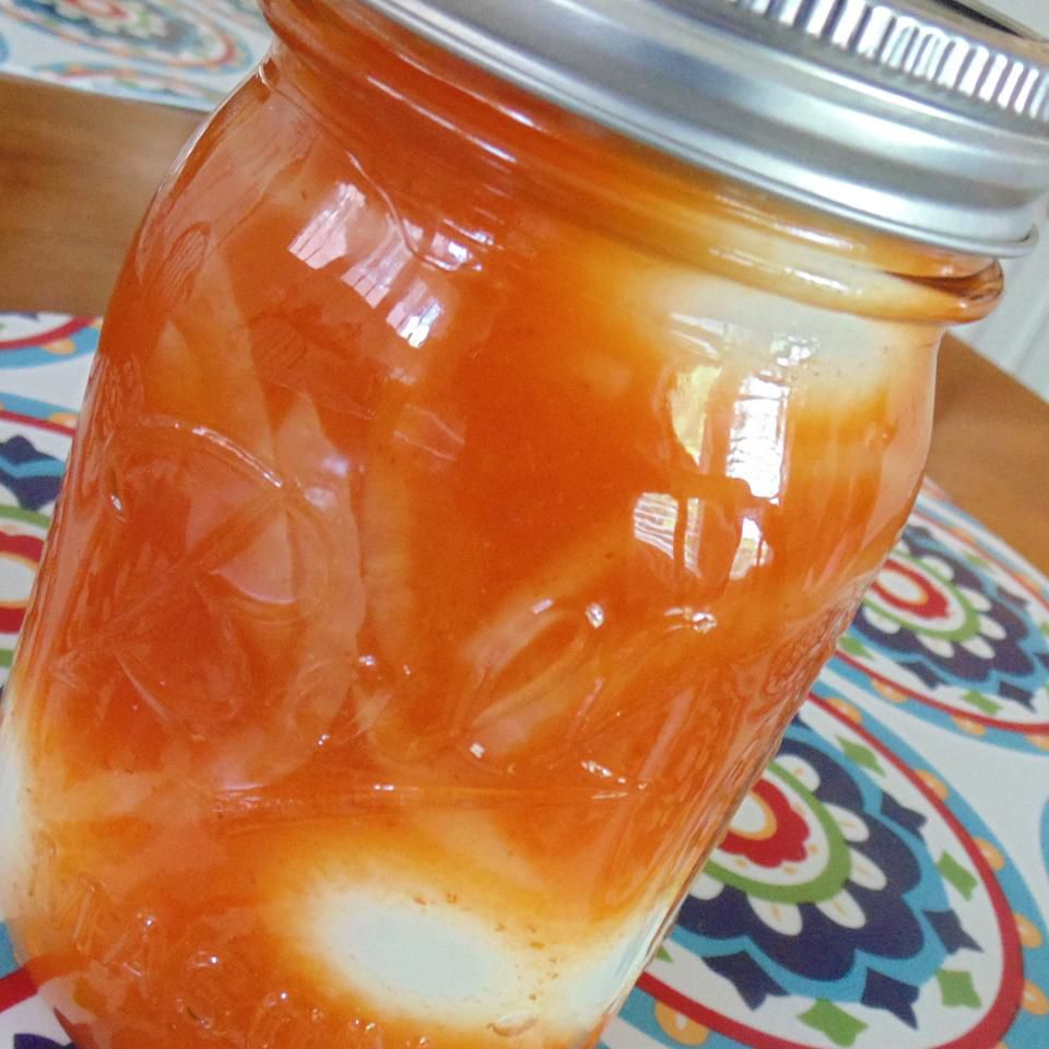 Spicy Sriracha Pickled Eggs