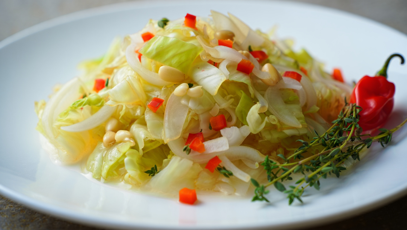 Spicy Steamed Cabbage
