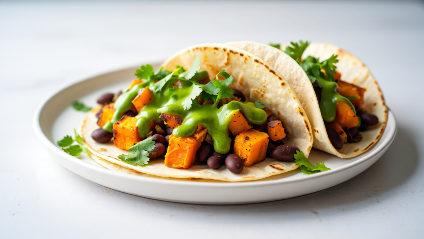 Spicy Sweet Potato Tacos