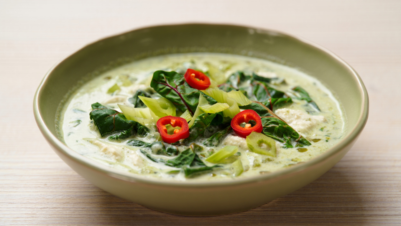 Spicy Swiss Chard Soup
