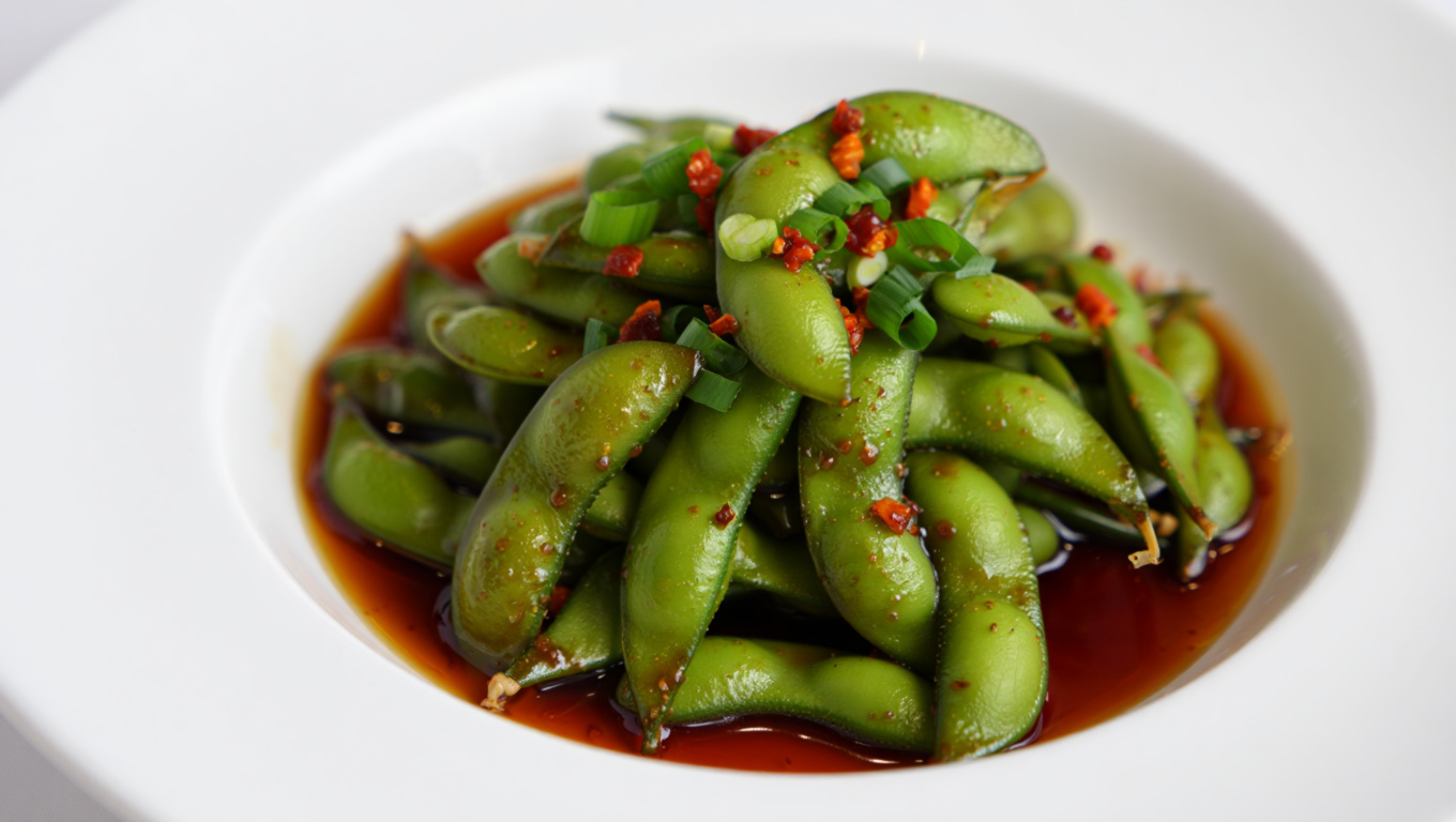 Spicy Szechuan Edamame