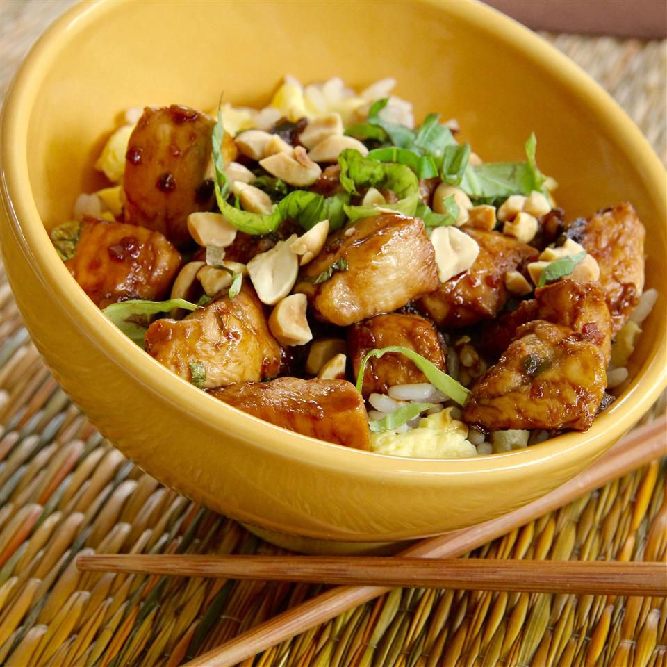 Spicy Thai Basil Chicken with Egg