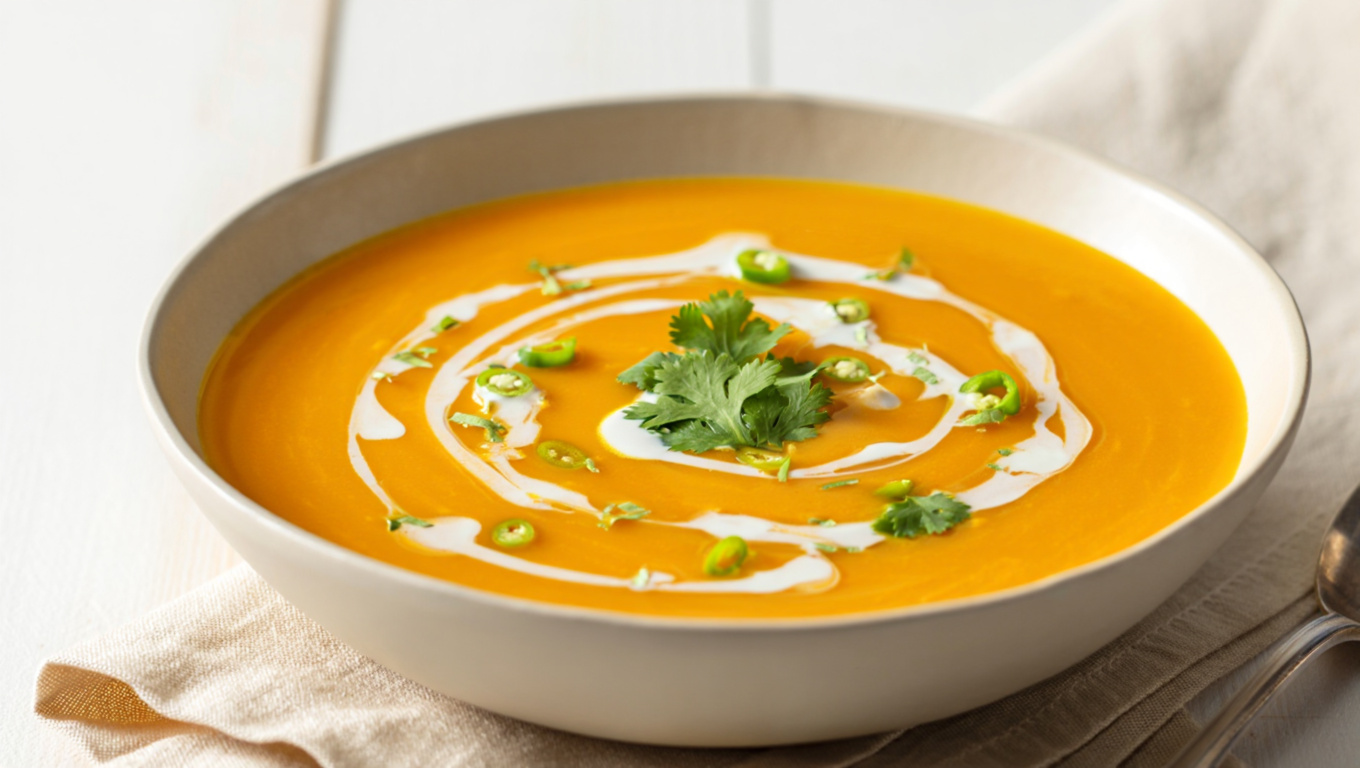 Spicy Thai Butternut Squash Soup