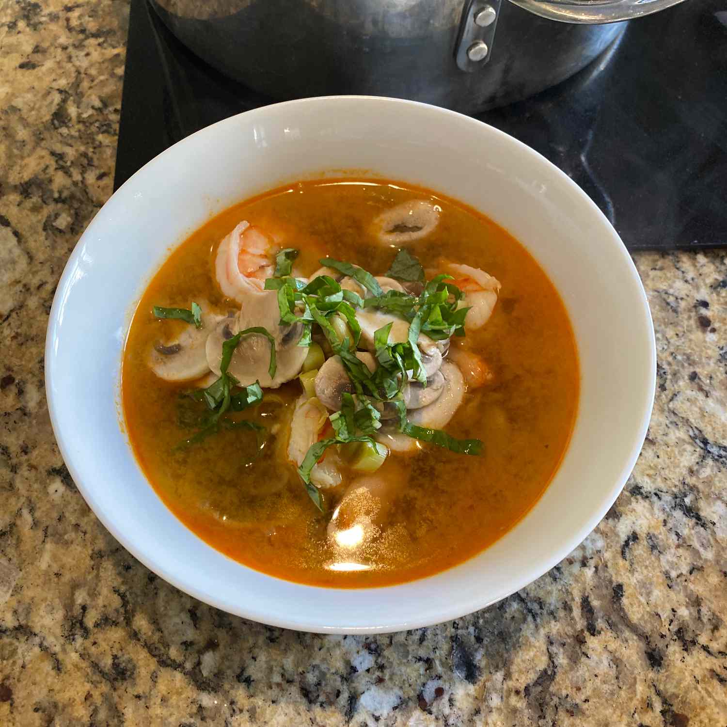 Spicy Thai Chicken Hot and Sour Soup