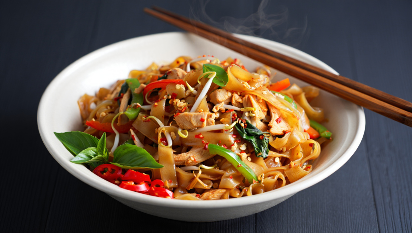 Spicy Thai Drunken Noodles