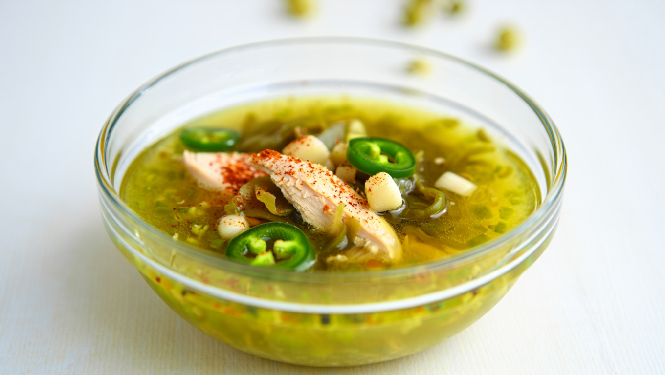 Spicy Tomatillo Chicken Soup