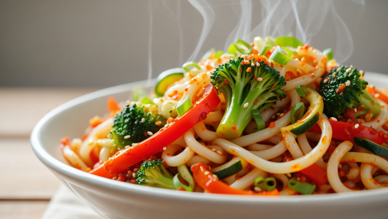 Spicy Udon Stir-Fry