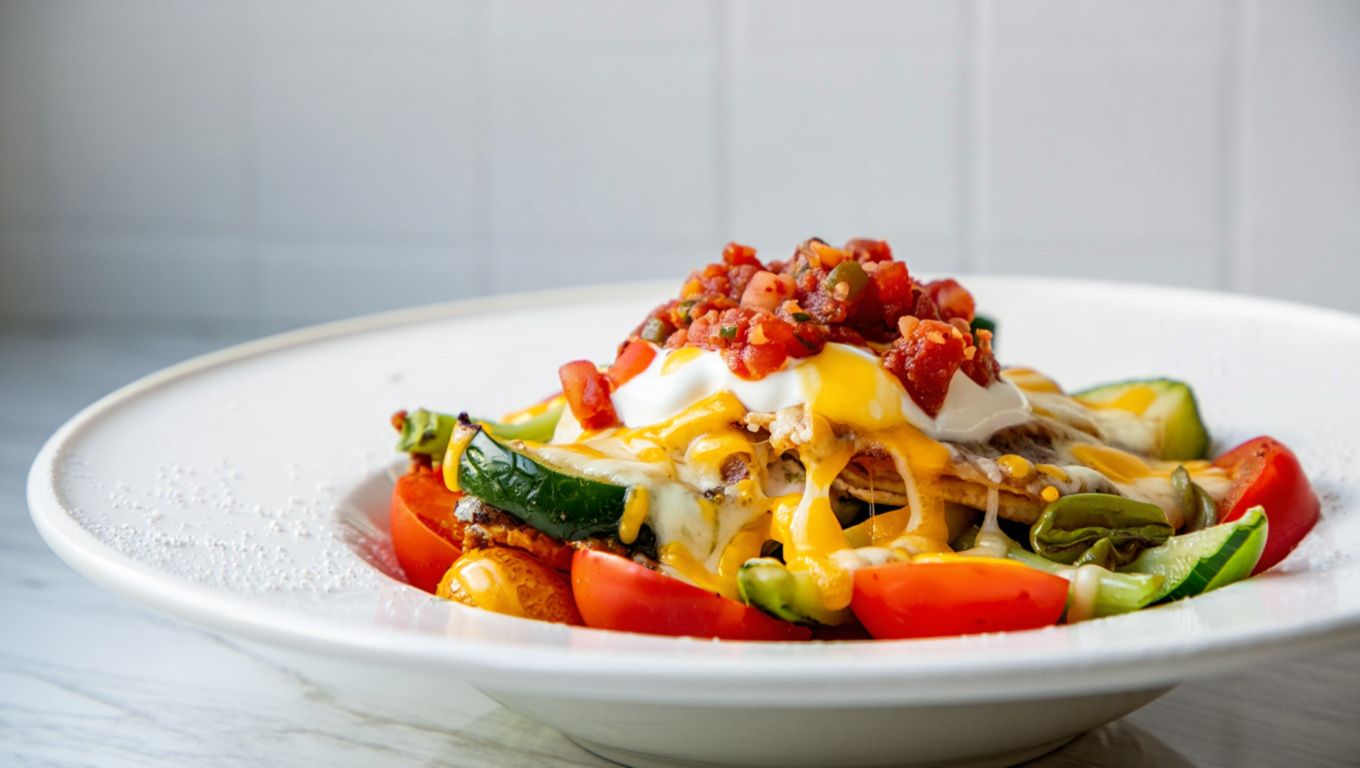 Spicy Veggies with Queso
