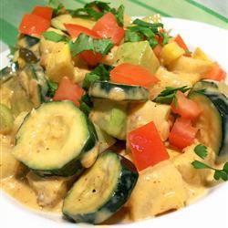Spicy Veggies with Queso