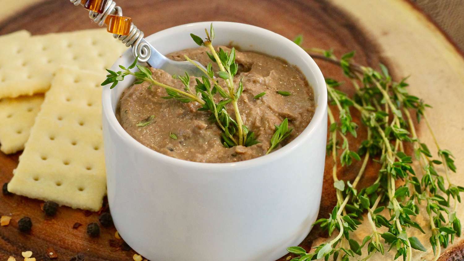 Spicy Whiskey Chicken Liver Pâté