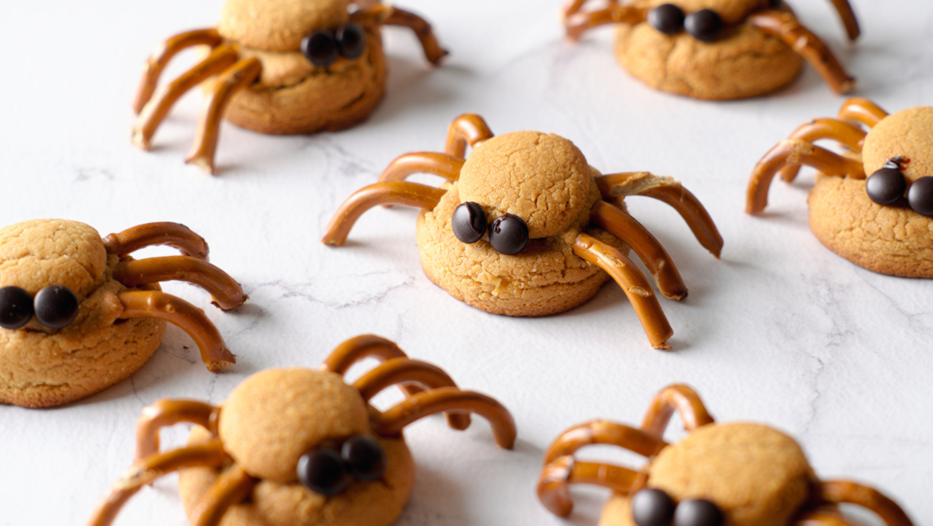 Spider Peanut Butter Cookies