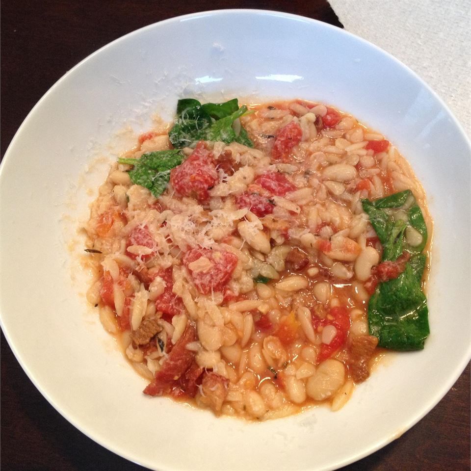 Spinach and Barley Stew