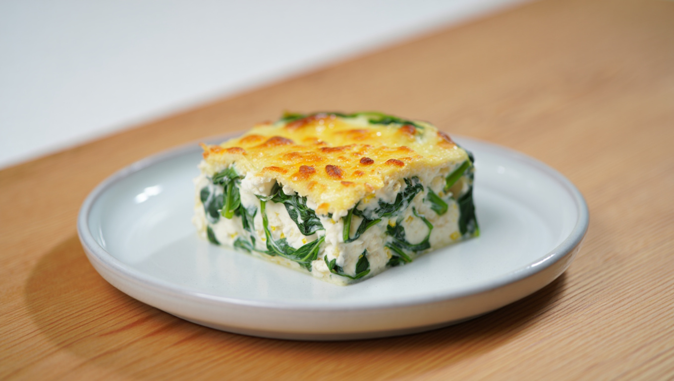 Spinach and Cottage Cheese Bake