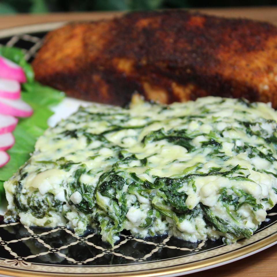 Spinach and Cottage Cheese Bake