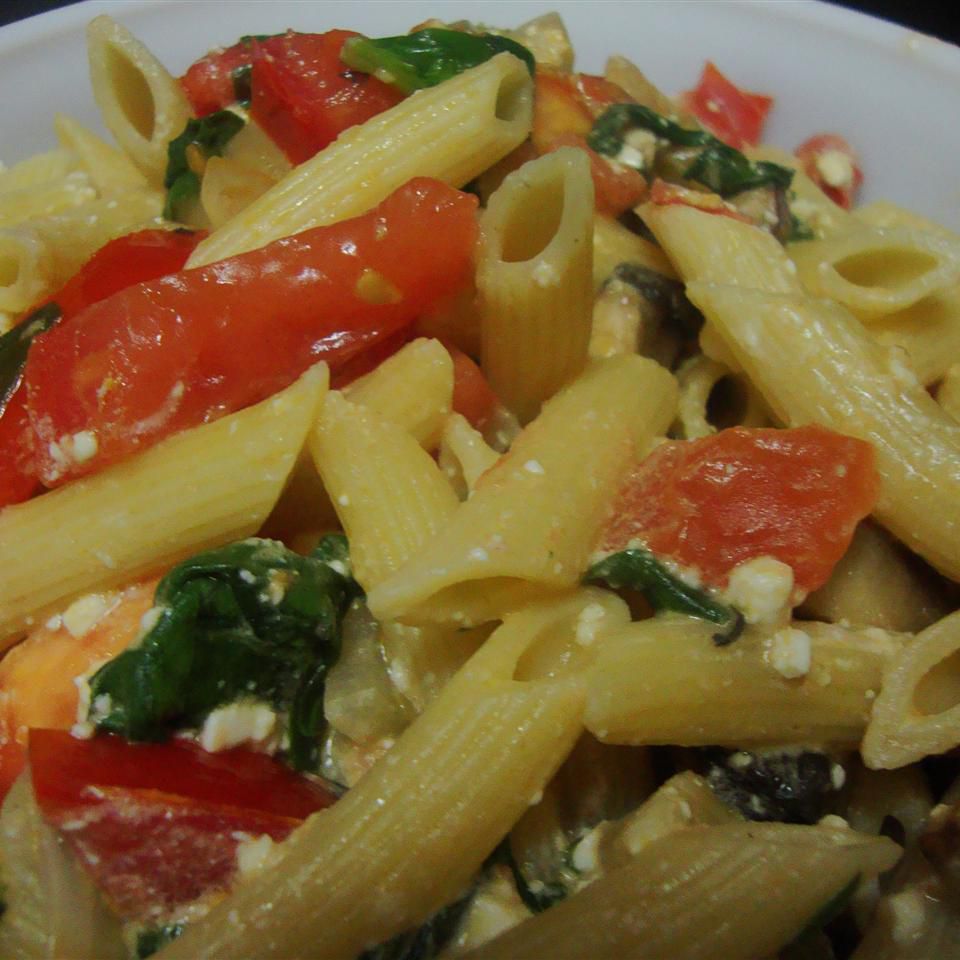 Spinach and Feta Penne Pasta