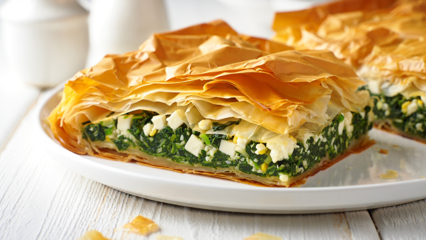 Spinach and Feta Phyllo Pie