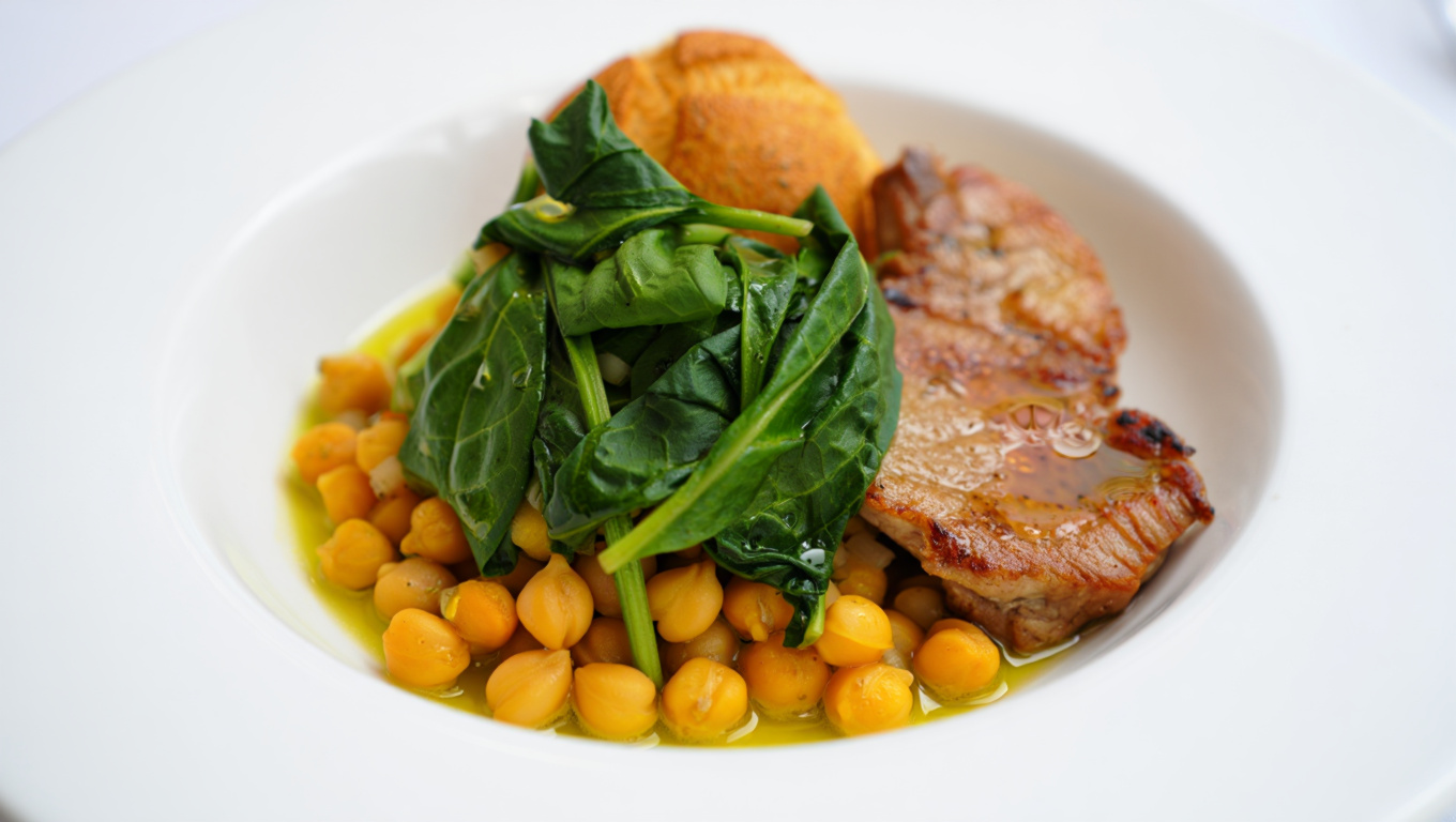 Spinach and Garbanzo Beans