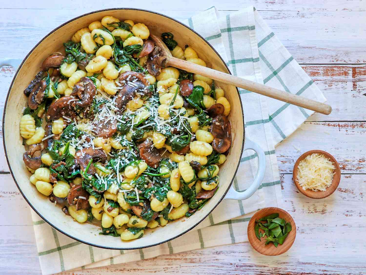 Spinach and Mushroom Gnocchi