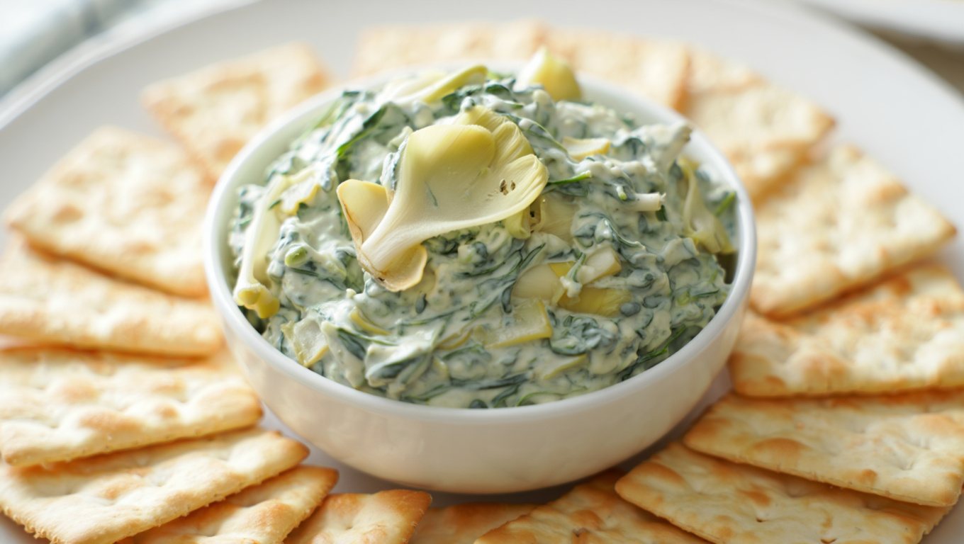 Spinach Artichoke Hearts of Palm Dip