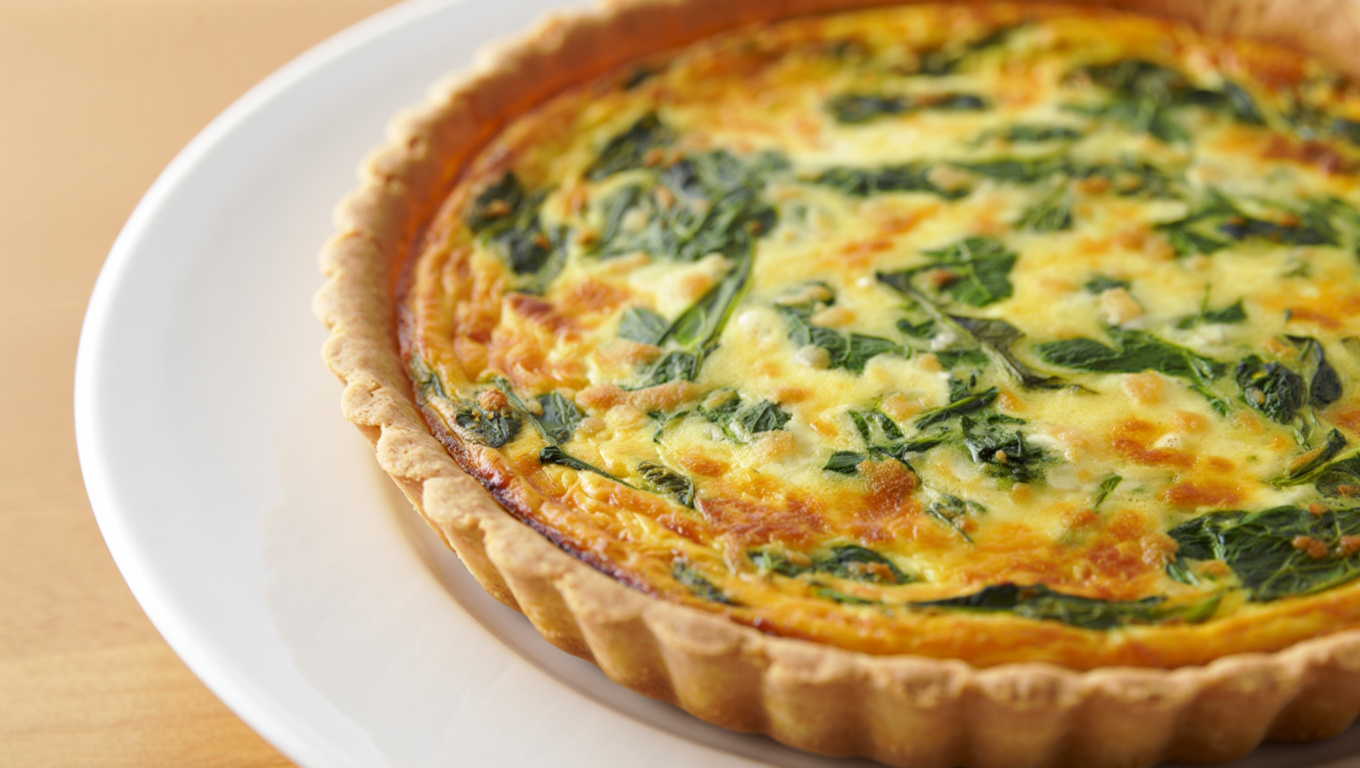 Spinach Green Chile Quiche