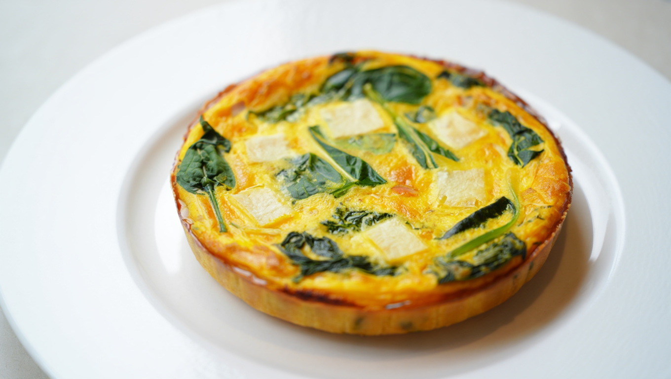 Spinach Muenster Quiche