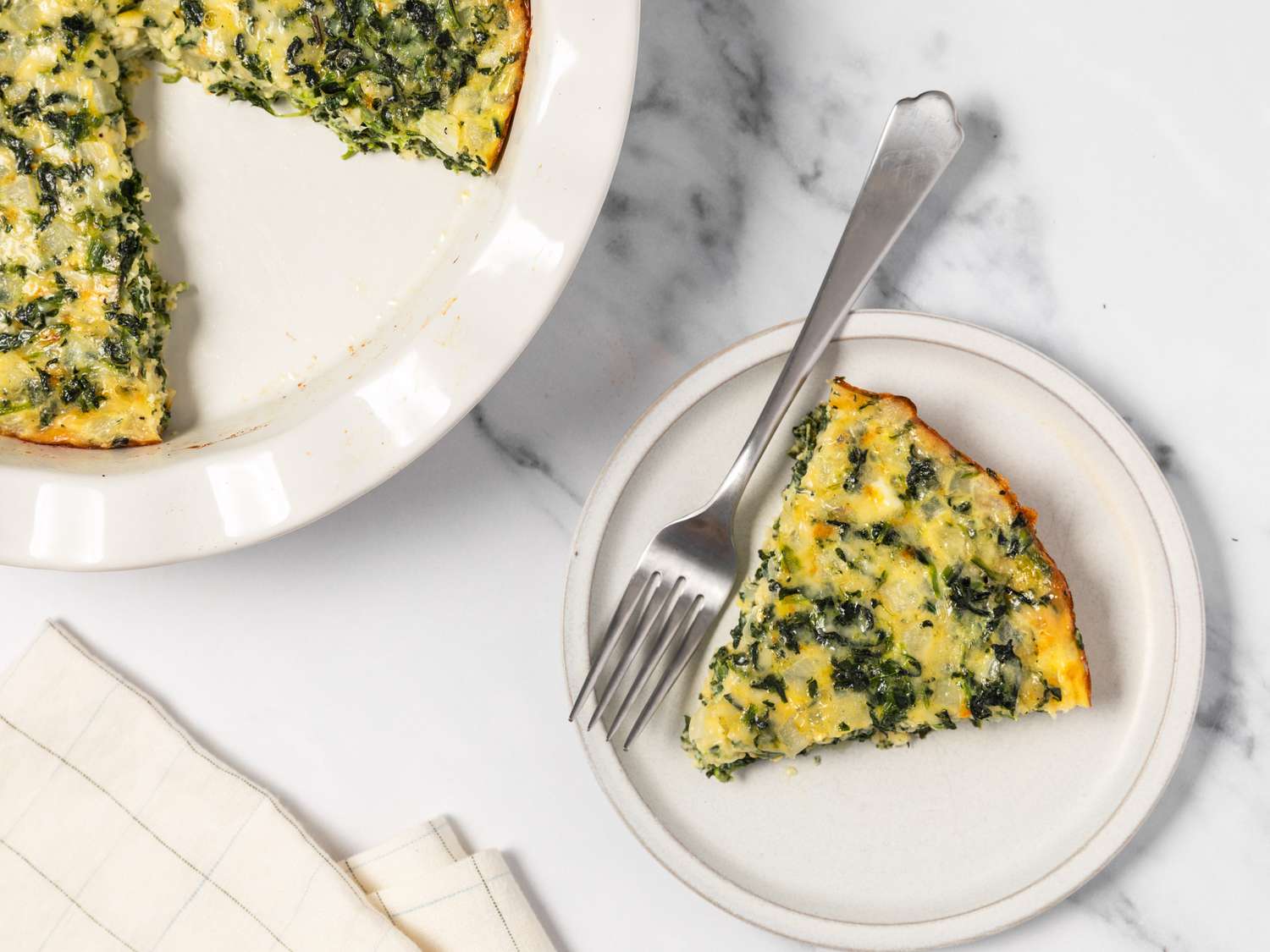 Spinach Muenster Quiche