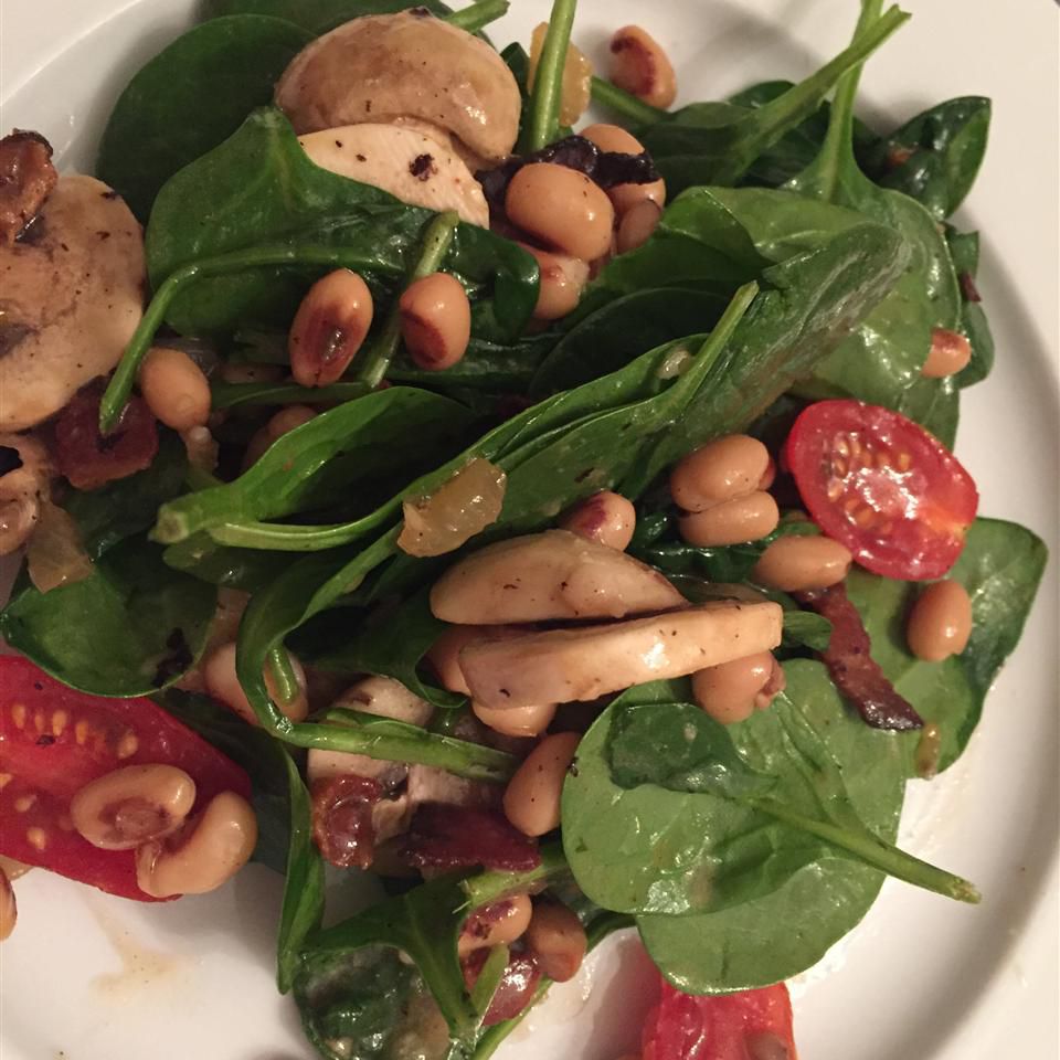 Spinach Salad with Bacon Dressing