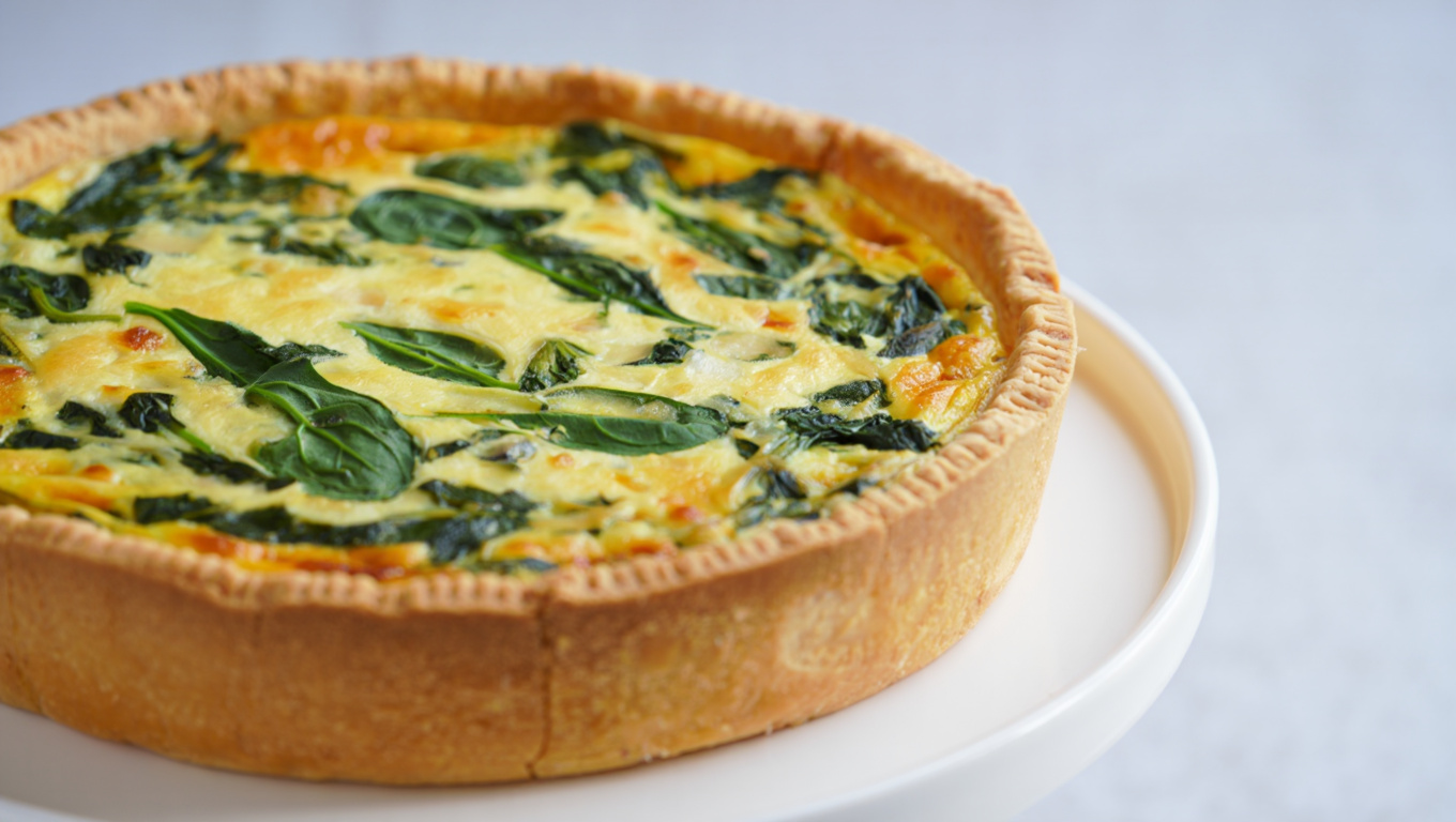 Spinach Swiss Quiche