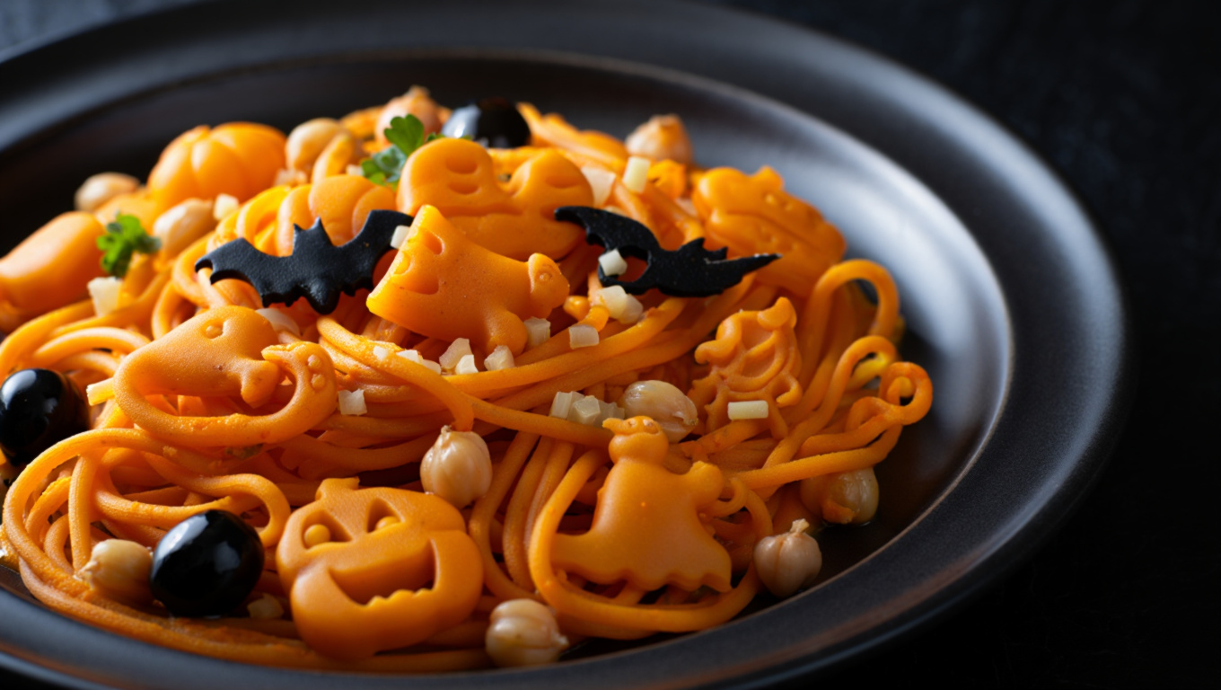 Spooky Pumpkin Pasta