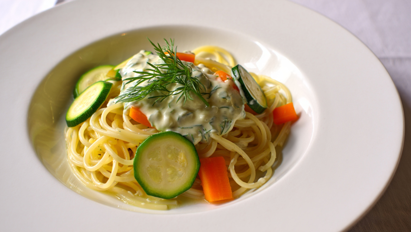 Spring Vegetable Spaghetti