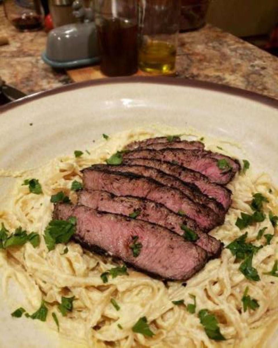 Steak Fettuccine Alfredo