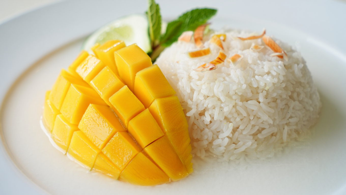 Sticky Mango Coconut Rice