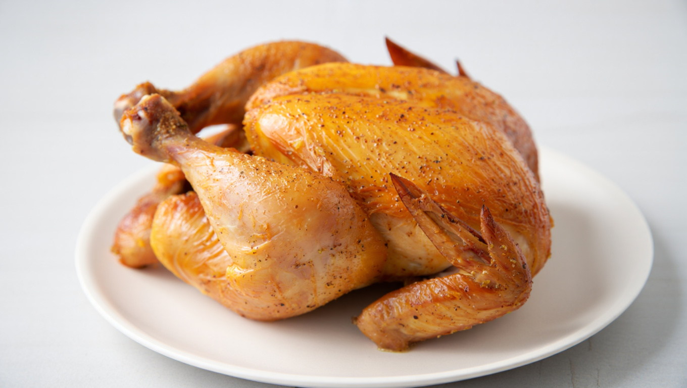 Sticky Rotisserie-Style Roast Chicken