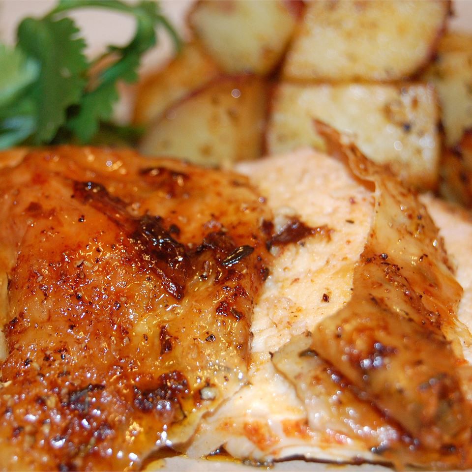 Sticky Rotisserie-Style Roast Chicken